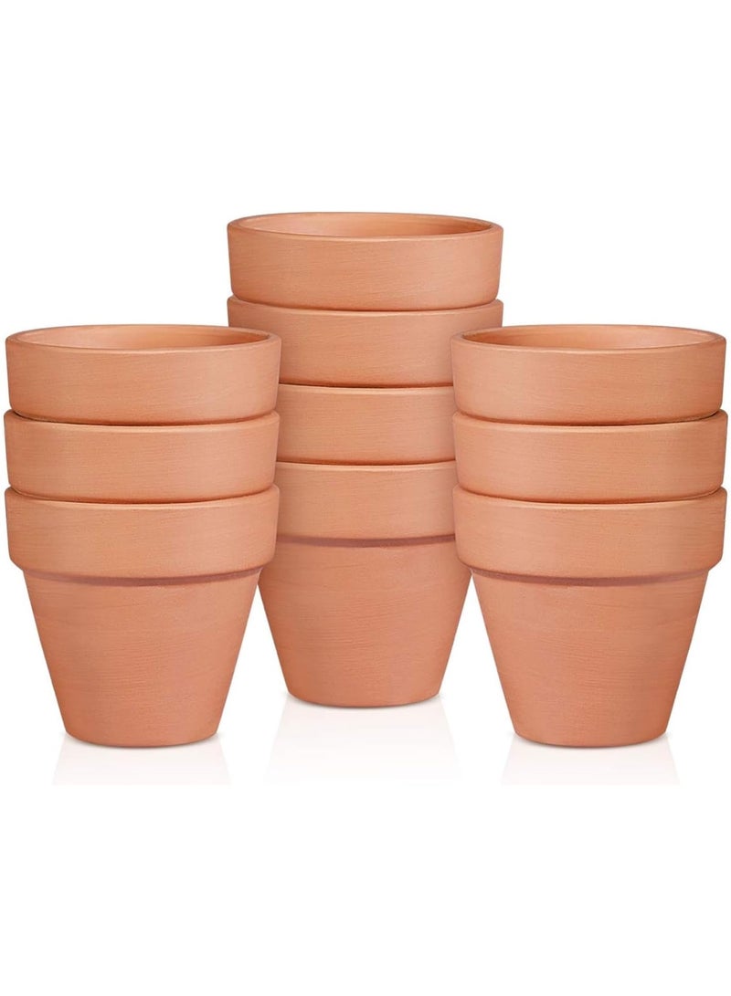 Terracotta أواني خزفية صغيرة مصنوعة من الطين - 10 قطع - Image 1